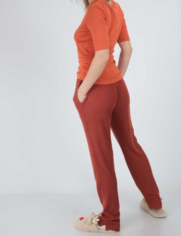 Pantaloni de pijama Triumph, caramiziu, 38