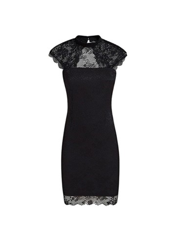 Rochie scurta Guess, negru, S