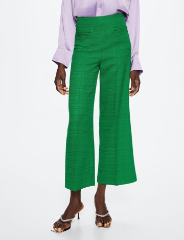 Pantaloni Mango, verde, 38