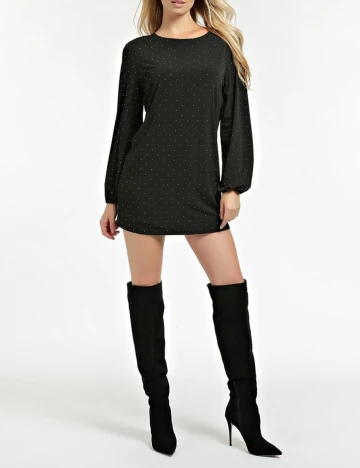 Rochie scurta Guess, negru, S Negru