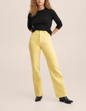 Blugi Mango, galben, 42