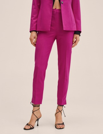 Pantaloni Mango, magenta