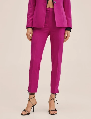 Pantaloni Mango, magenta