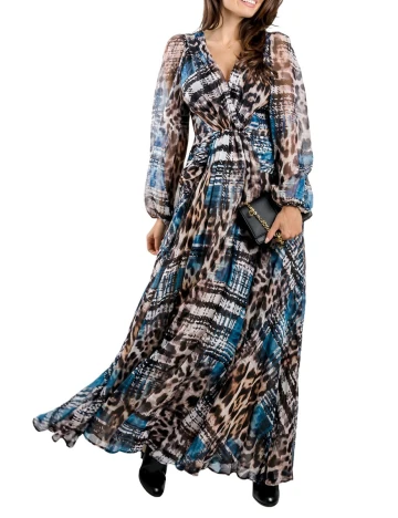 Rochie lunga Marciano Guess, mix culori, 40