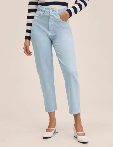 Blugi Mango, bleu Albastru