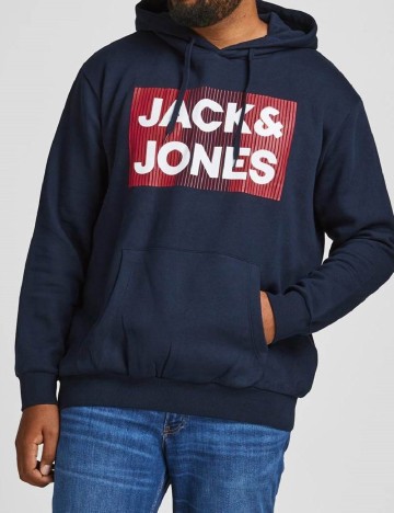 Hanorac Jack&Jones Plus Size Men, albastru