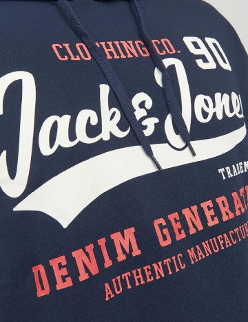 Hanorac Jack&Jones Plus Size Men, bleumarin