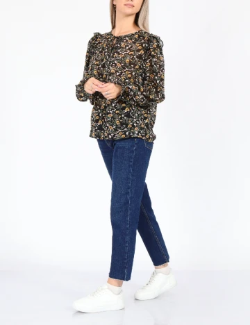 Camasa Q/S, negru floral