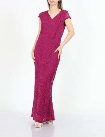Rochie lunga Vero Moda, magenta