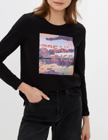 Bluza s.Oliver, negru Negru