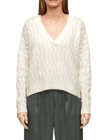 Pulover s.Oliver, crem Crem