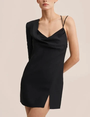 Rochie scurta Mango, negru Negru
