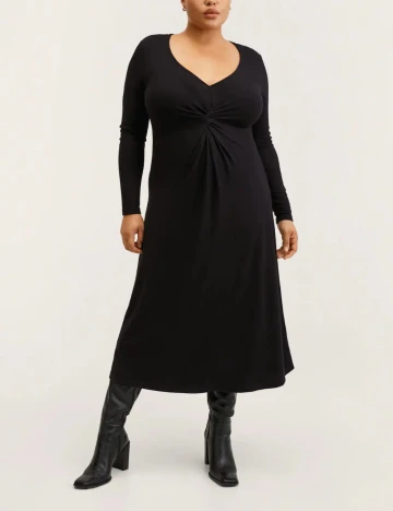 Rochie medie Mango, negru Negru