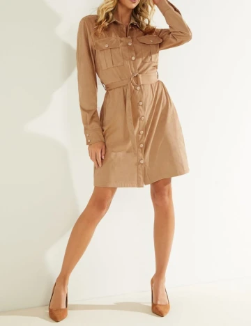 Rochie scurta Guess, maro