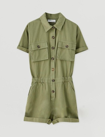 Salopeta Pull&Bear, verde, L