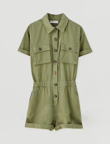 Salopeta Pull&Bear, verde, L Verde