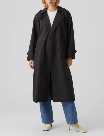 Trench Vero Moda, negru Negru