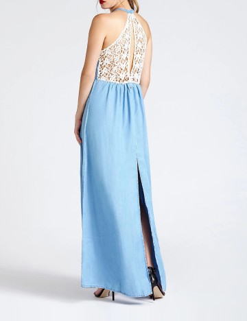 Rochie lunga Guess, albastru