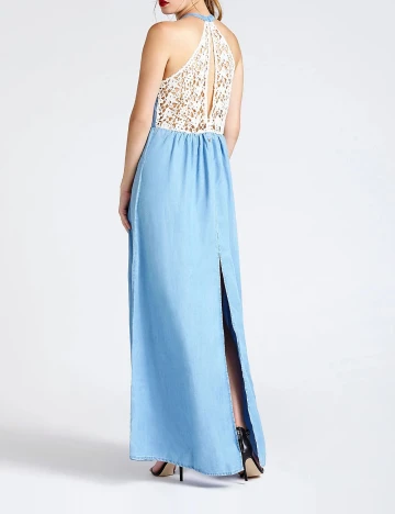 Rochie lunga Guess, albastru
