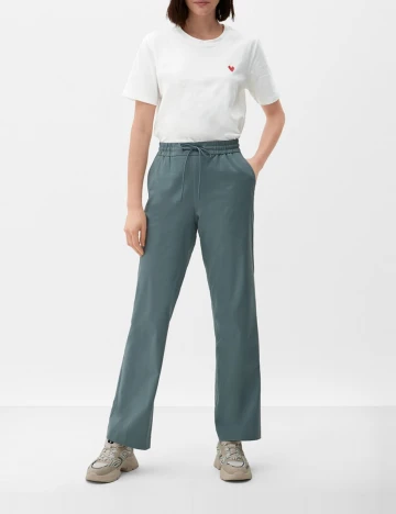 Tricou s.Oliver, alb Alb