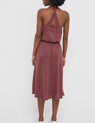 Rochie medie Jacqueline de Yong, roz pudra inchis