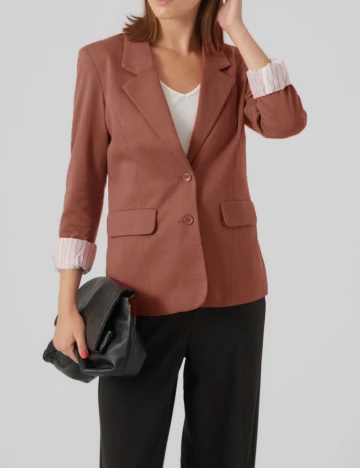 Sacou Vero Moda, roz pudra inchis Roz