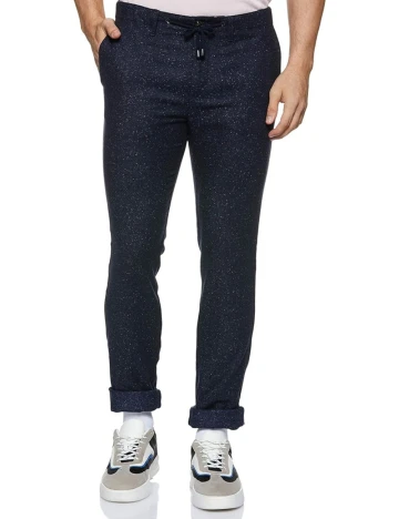 Pantaloni Tommy Hilfiger, bleumarin Albastru