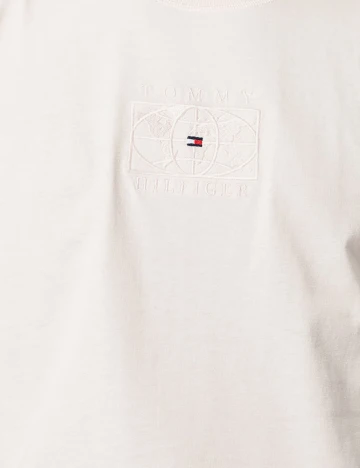 Tricou Tommy Hilfiger, crem