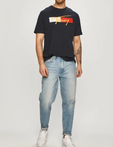 Tricou Tommy Jeans, bleumarin Albastru
