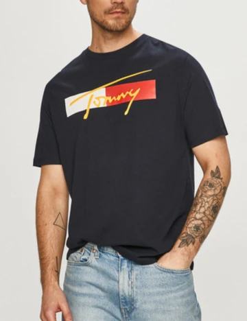 Tricou Tommy Jeans, bleumarin Albastru