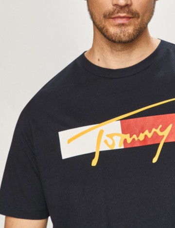 Tricou Tommy Jeans, bleumarin