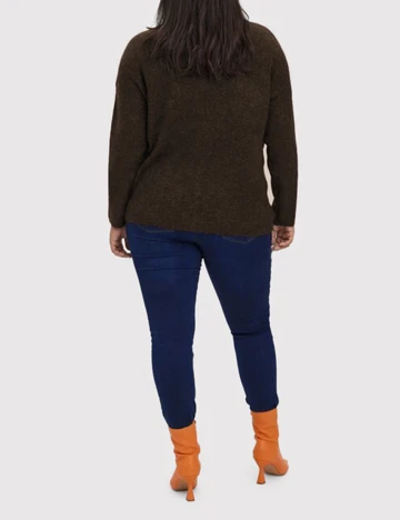 Bluza Vero Moda Curve, maro