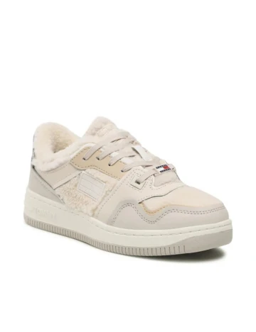 Adidasi Tommy Jeans, crem Crem