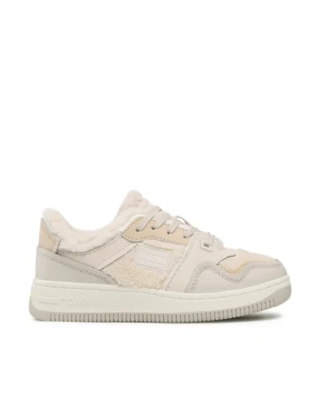 Adidasi Tommy Jeans, crem Crem