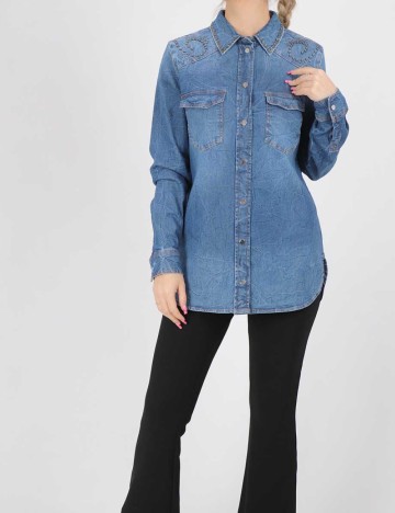 Camasa Guess, bleumarin