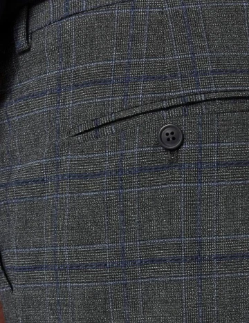 Pantaloni Selected, gri inchis