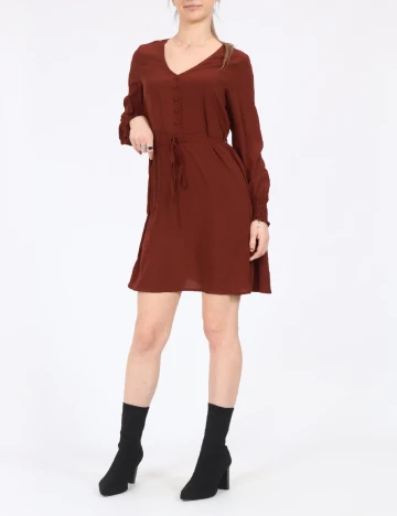 Rochie scurta Vero Moda, maro