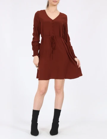 Rochie scurta Vero Moda, maro