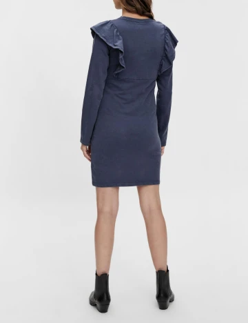 Rochie scurta PIECES MATERNITY, albastru