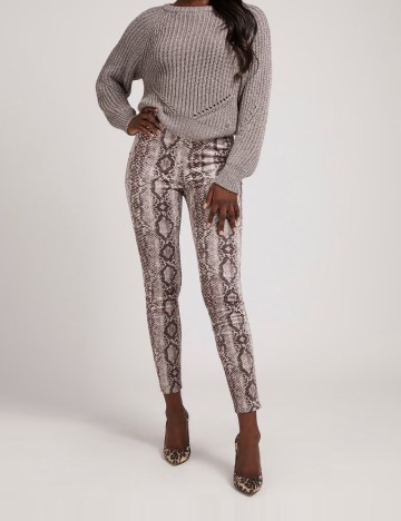 Pantaloni Guess, imprimeu sarpe