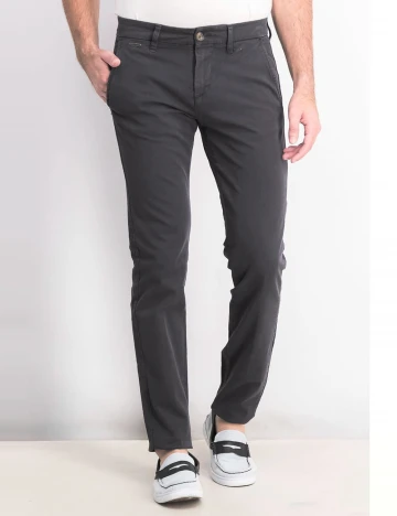 Pantaloni Guess, gri inchis Gri
