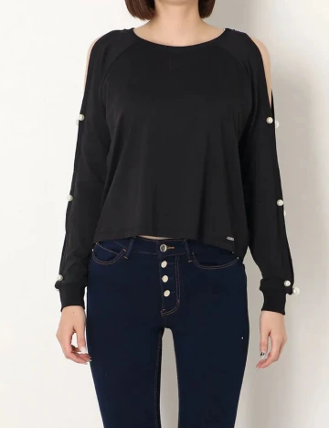 Bluza Guess, alb Alb
