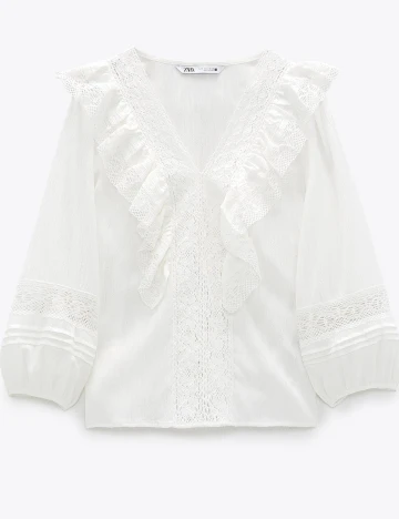 Camasa Zara, alb, XL