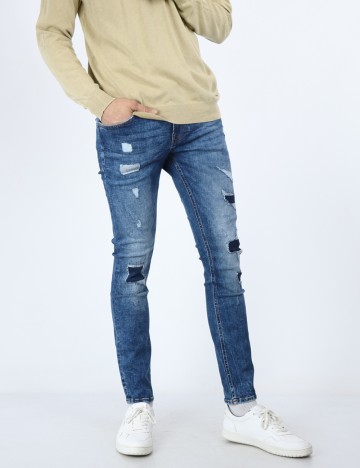 Blugi Guess, albastru