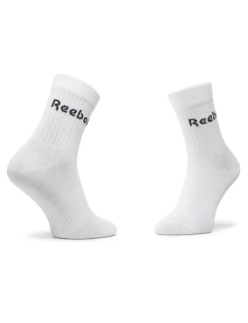 Set sosete Reebok, alb Alb