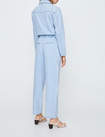 Salopeta Pull&Bear, albastru denim, L