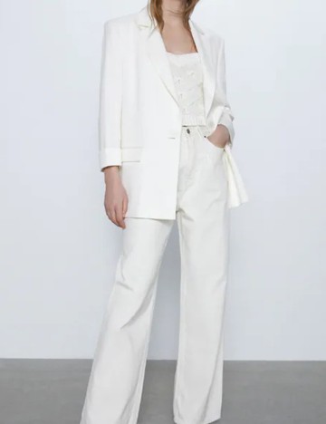 Sacou Zara, alb, XS