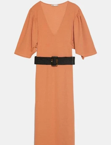 Rochie medie Zara, portocaliu