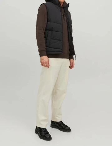 Pantaloni Jack&Jones, ecru Alb