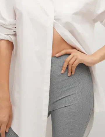 Pantaloni Mango, gri Gri